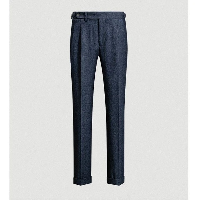 Herringbone Gurkha Trousers in Wool